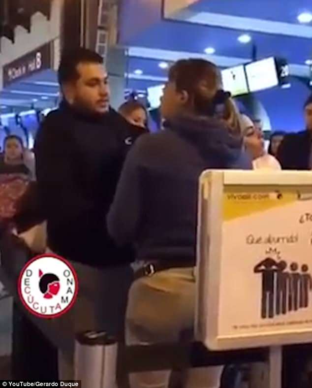 Footage shows her calling him 'fake and a liar' and branding his mistress a prostitute